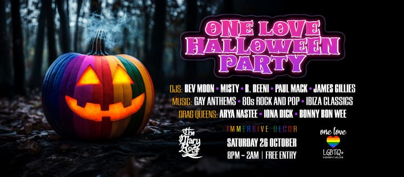 One Love Halloween Party @ the Mary Rose \ud83d\udc7b\ud83c\udf08\ud83c\udf83\ud83e\udd87