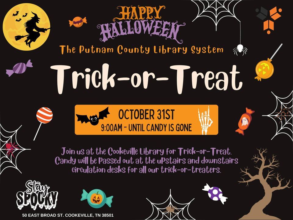 TrickorTreat at the Library, Putnam County Library, Cookeville, 31