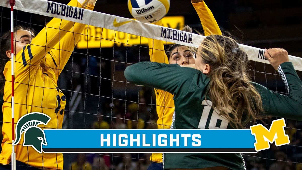 Michigan Wolverines at Michigan State Spartans Womens Volleyball