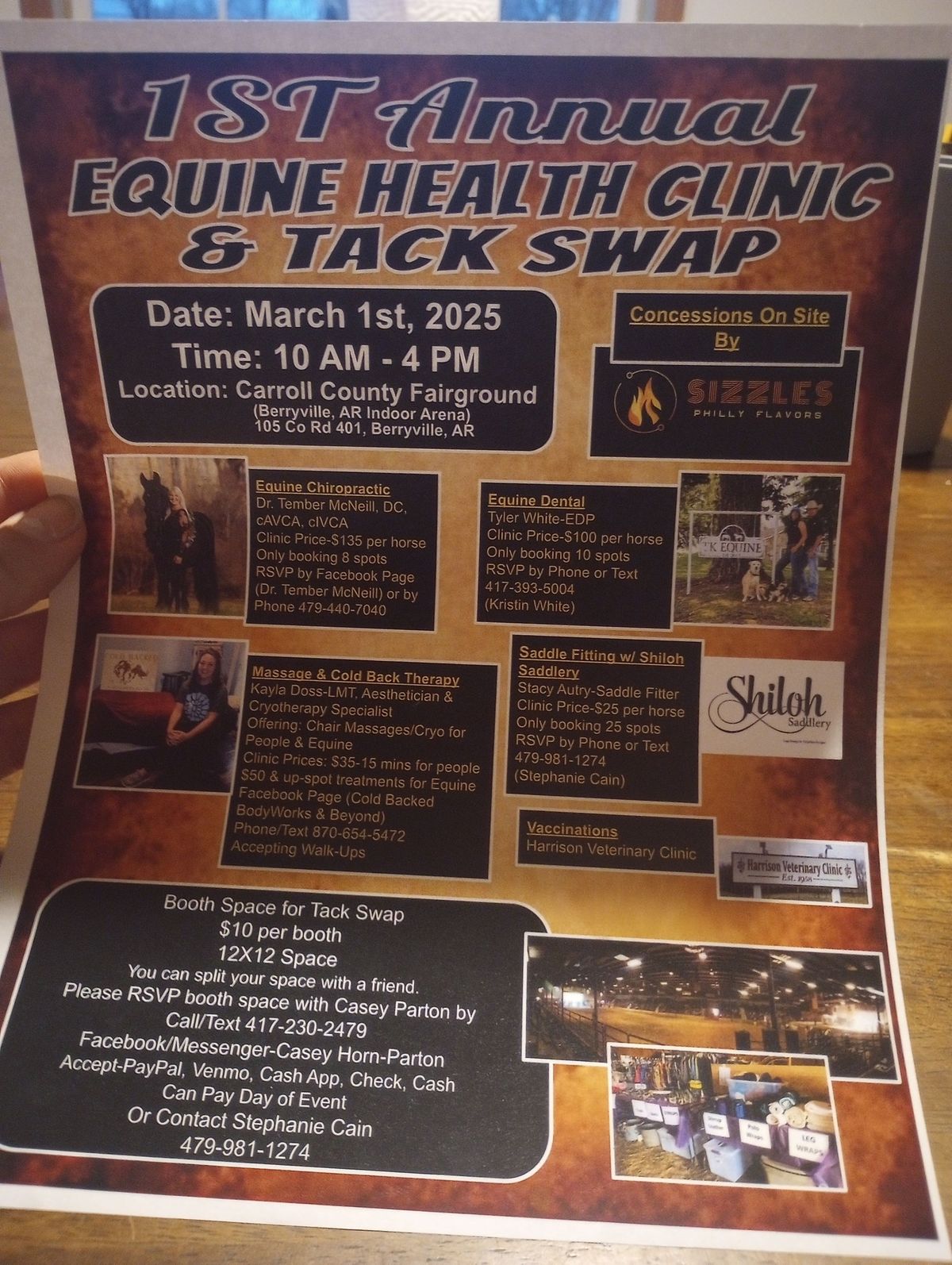 Equine Health Clinic & Tack Swap 