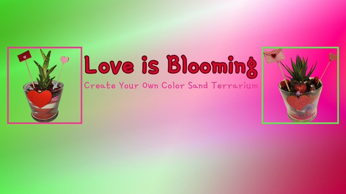 Love Is Blooming! Create Your Own Color Sand Terrarium!