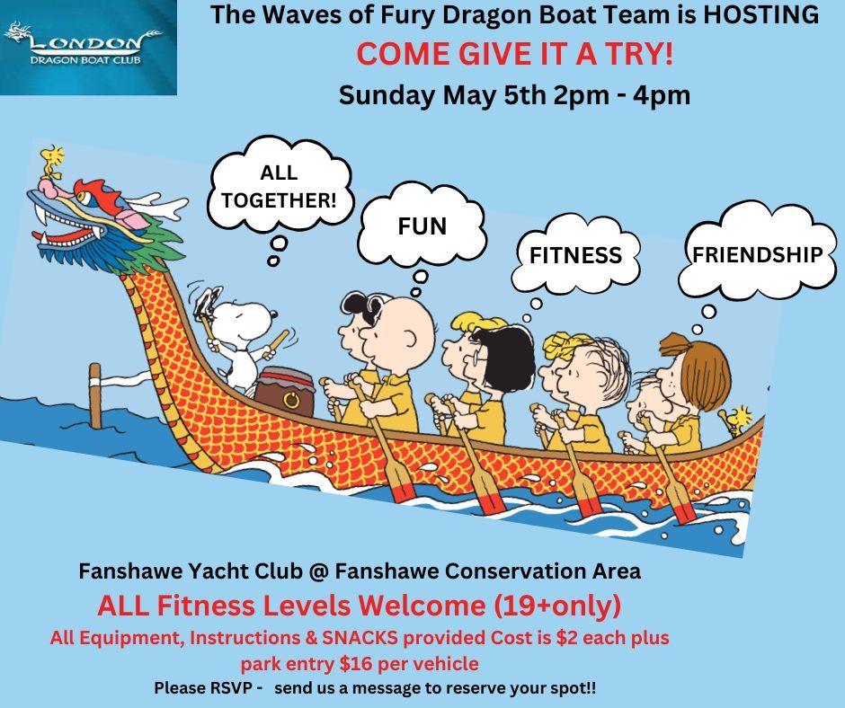 Wave of Fury invites you to give Dragon Boating a try.