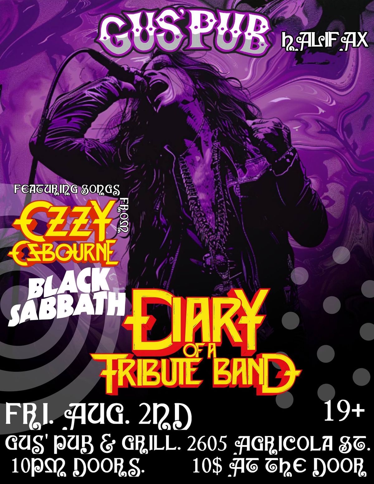 Ozzy\/Sabbath Tribute at Gus's Pub - Diary of a Tribute Band