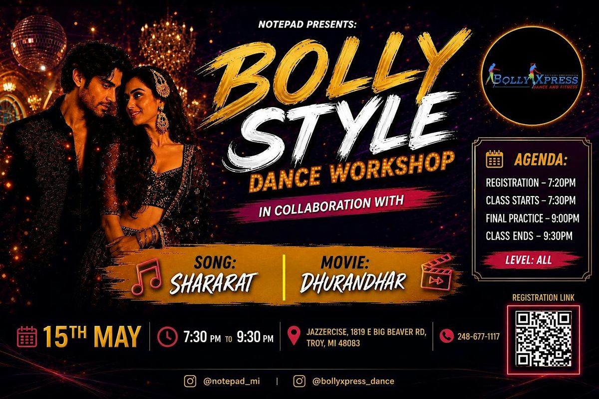BollyStyle Workshop in collaboration with BollyXpress