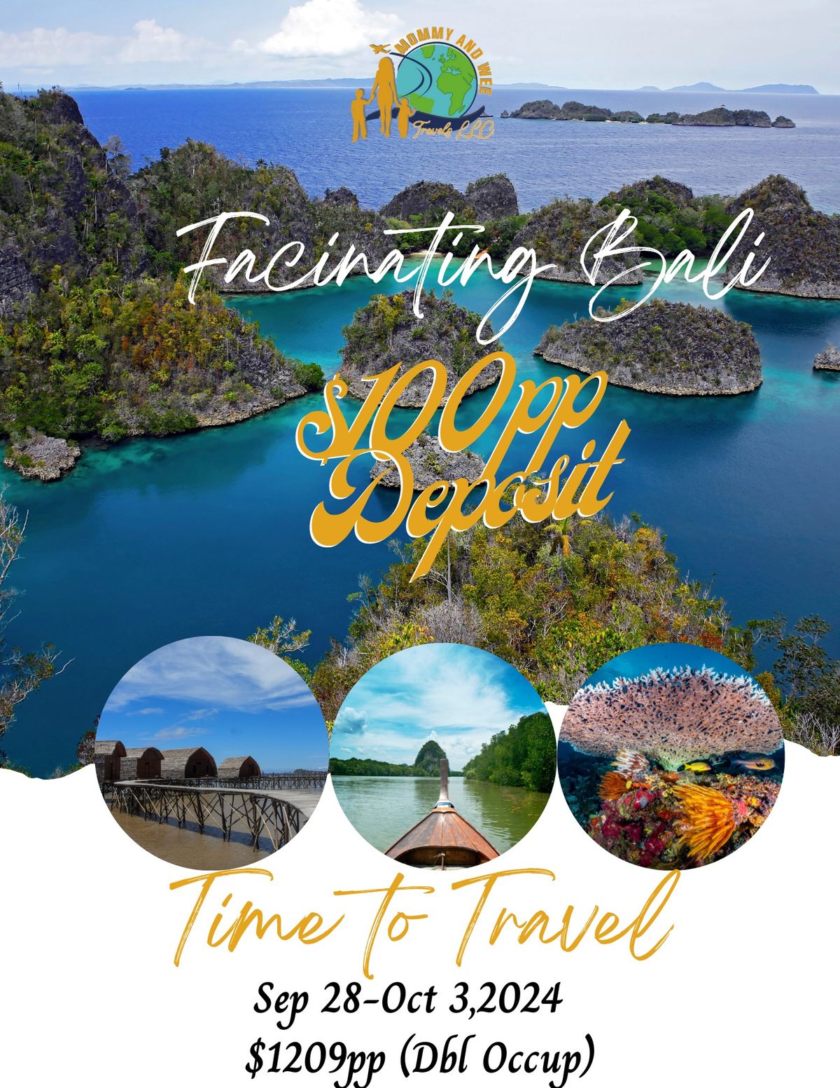 Fascinating Bali Group Trip  |$1209pp (Dbl Occup)| Sep 28 -Oct 3,2024 