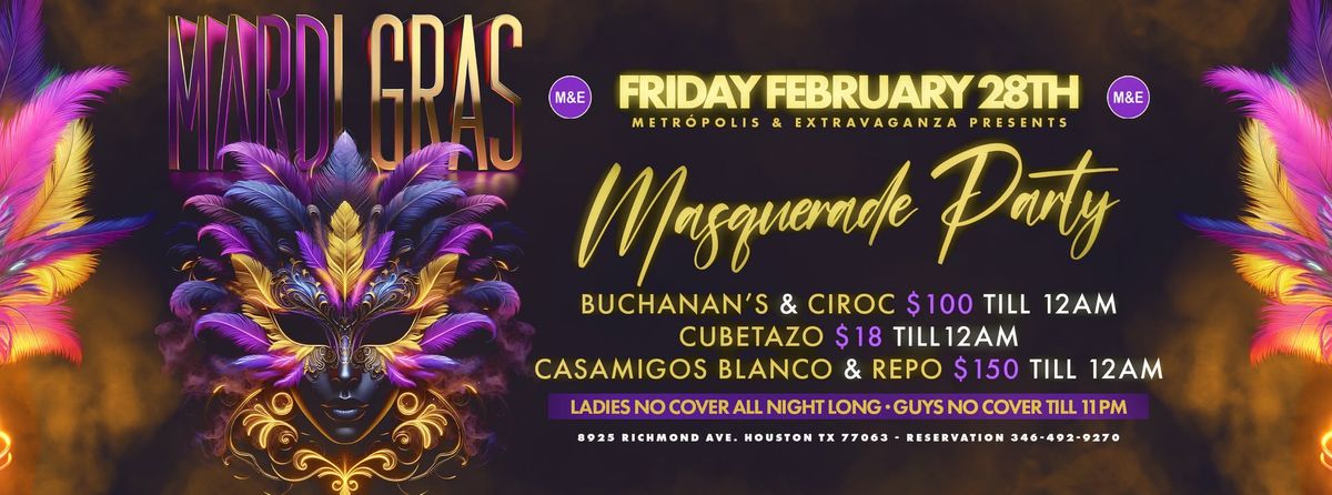 Mardi Gras | Masquerade Party - Metropolis