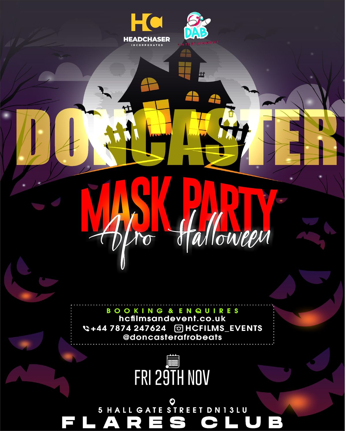 MASK PARTY AFRO HALLOWEEN \ud83c\udf83 