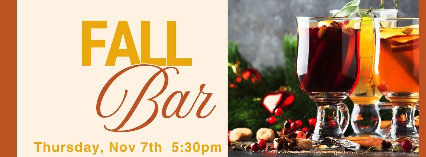 Fall Bar - Holiday Drinks & Wreath Making