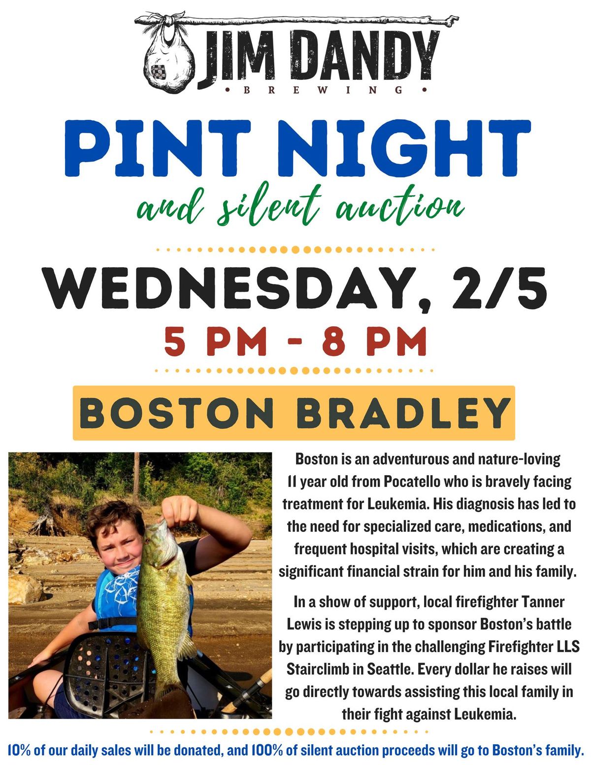 Pint Night for Boston Bradley