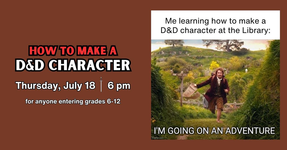 How to Make a Dungeons & Dragons Character