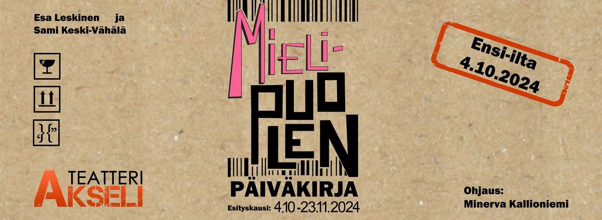 TEATTERI AKSELI - MIELIPUOLEN P\u00c4IV\u00c4KIRJA