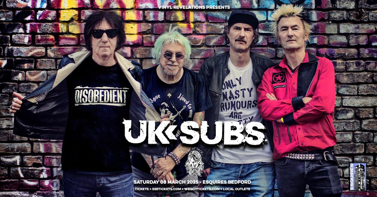 UK Subs & The Attack live at Bedford Esquires. Saturday 8th March 2025