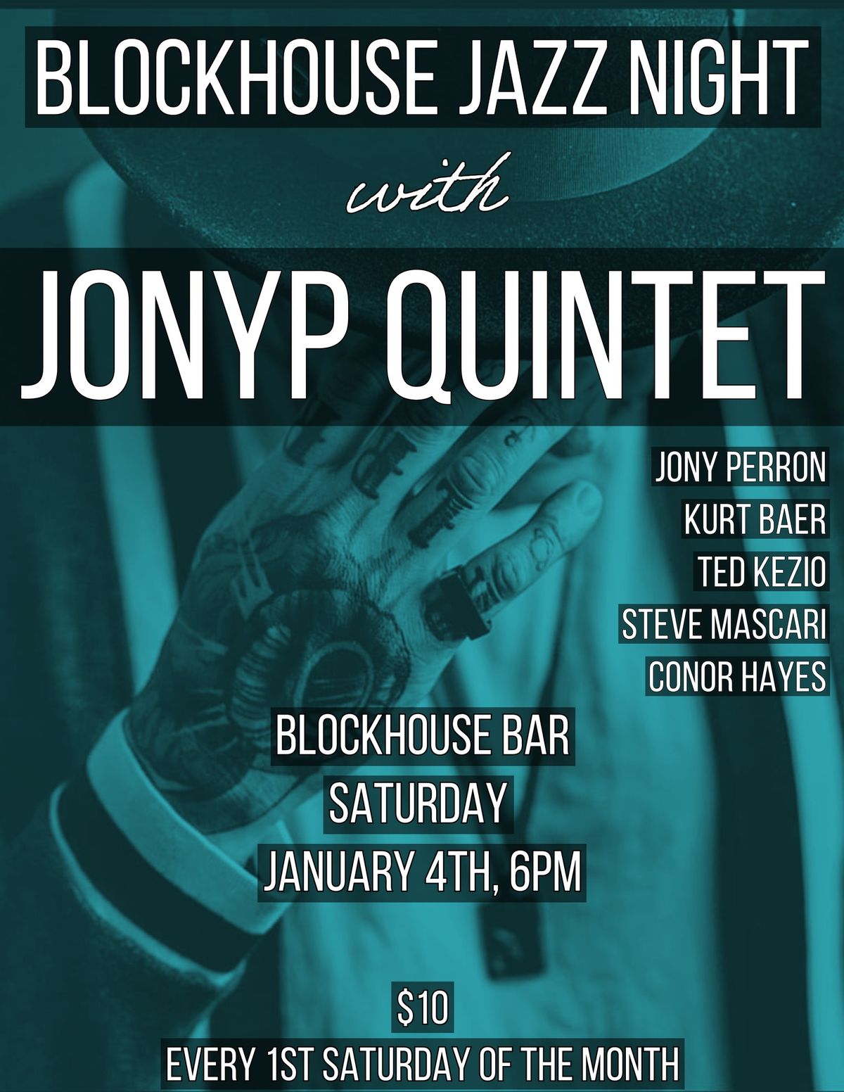 Blockhouse Jazz Night! - with JonyP quintet