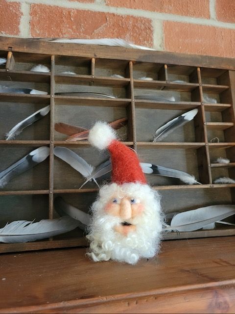 Felting with Farren - Santa Ornament