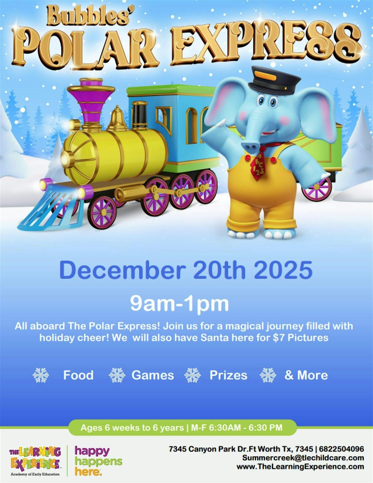 All Aboard! Polar Express Parents\u2019 Day Out