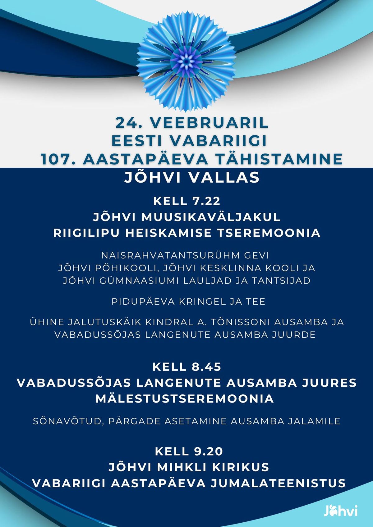 Eesti Vabariigi 107. aastap\u00e4eva t\u00e4histamine J\u00f5hvi vallas