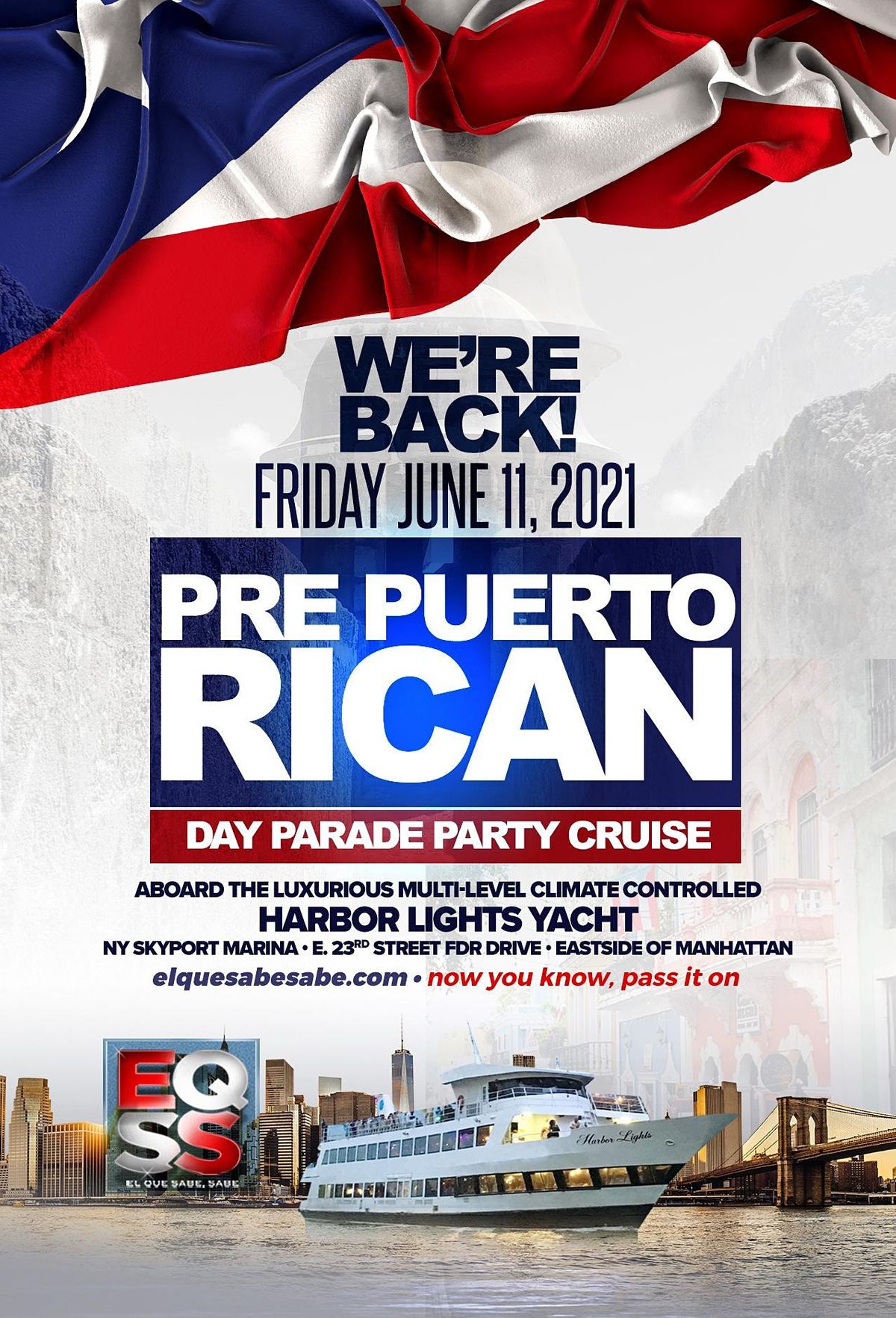 Pre Puerto Rican Day Parade Party Cruise w\/ Jerry Geraldo