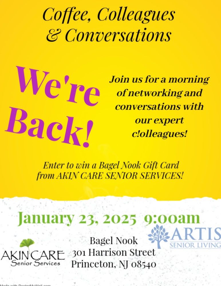 We're Back! Join us at the Bagel Nook