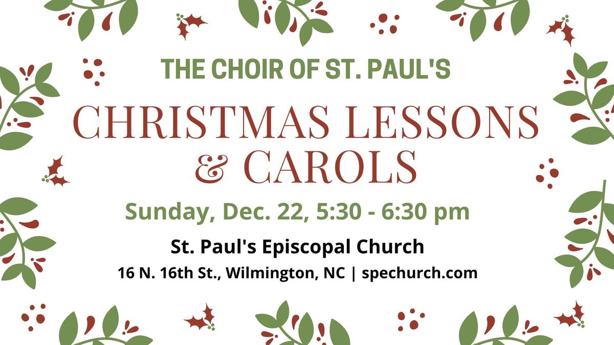 Christmas Lessons & Carols