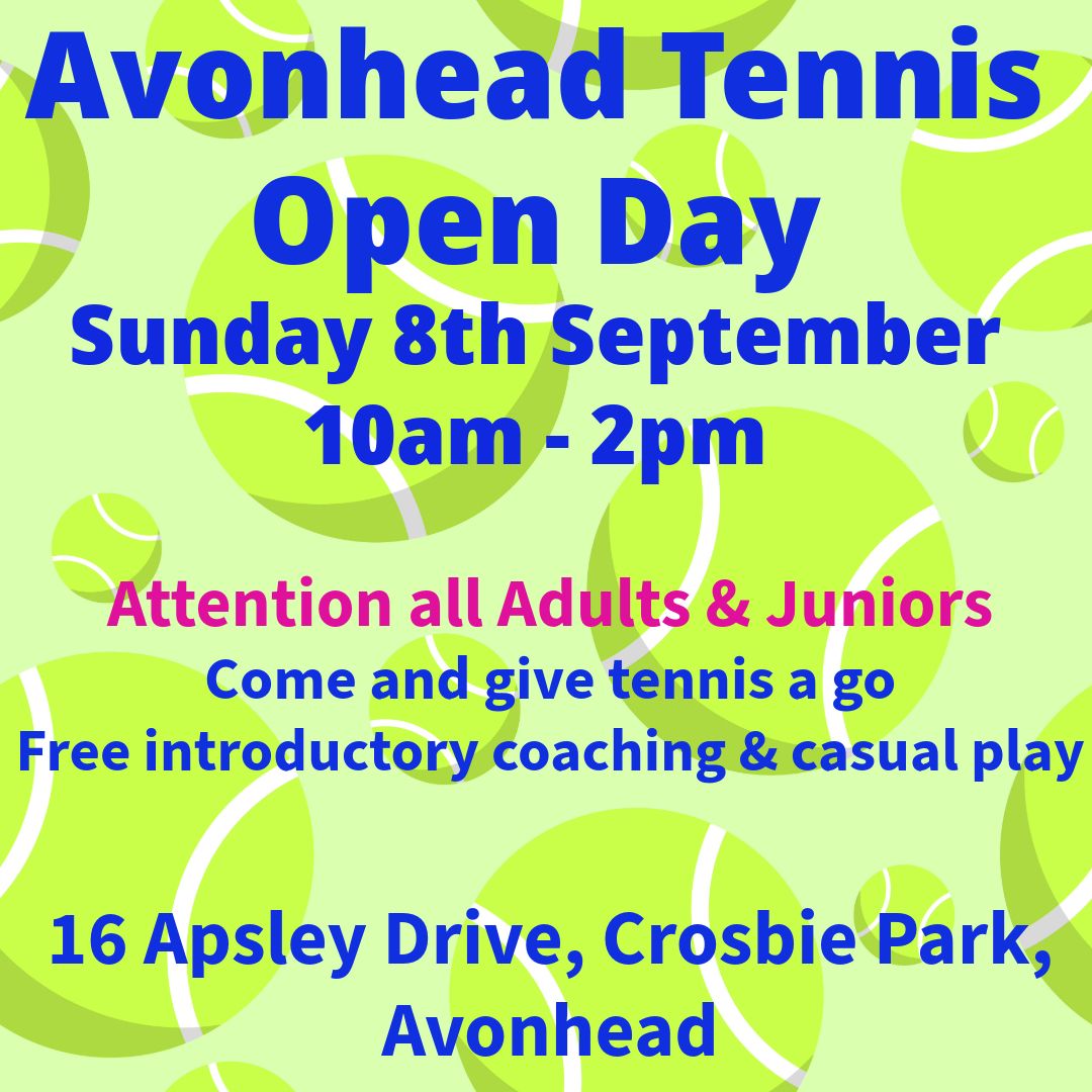 Avonhead Tennis Open Day