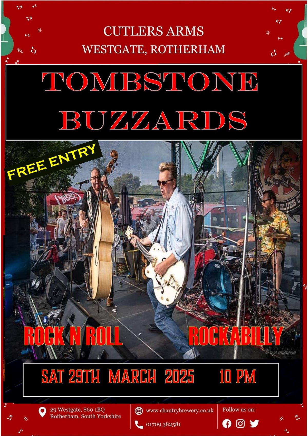 TOMBSTONE BUZZARDS  - Rock n roll Rockabilly rebels - free entry