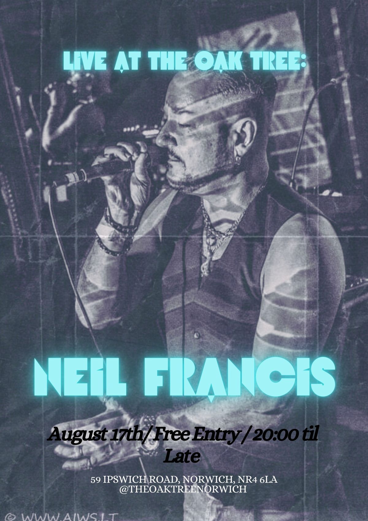 Neil Francis live at the Oak Tree