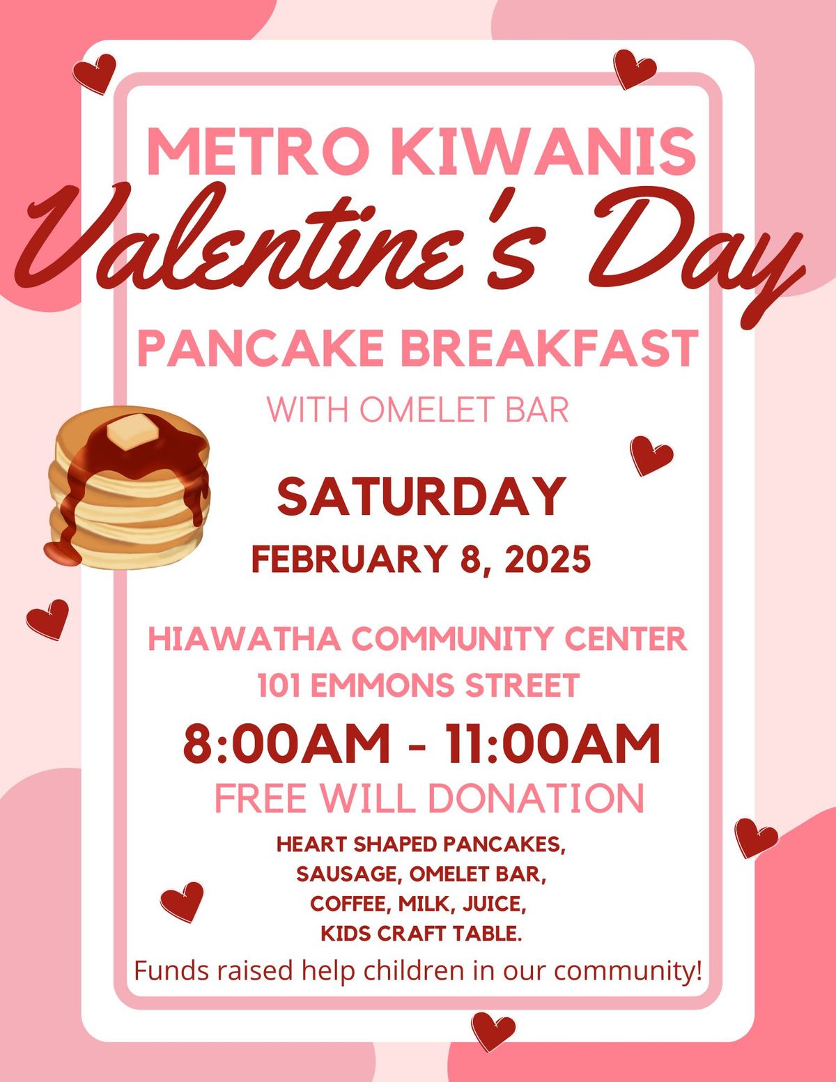 Valentines Pancake Breakfast 