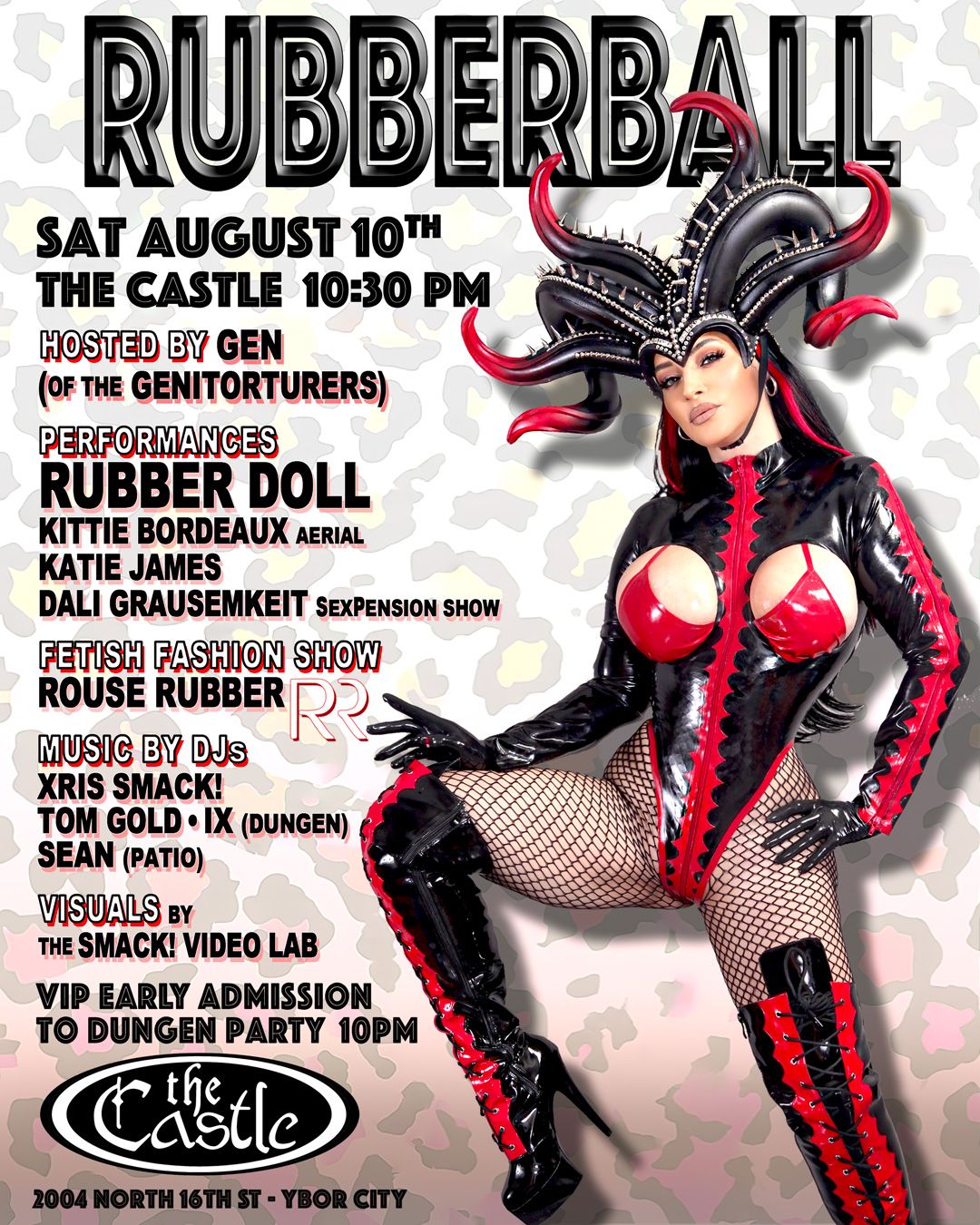 RUBBER BALL 2024 @ The Castle (Tampa) featuring RUBBER DOLL + more August 10th