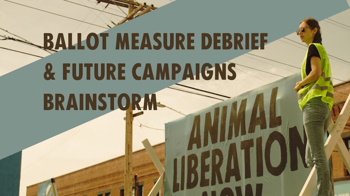 Meetup: Ballot Measure Debrief & Future Campaigns Brainstorm