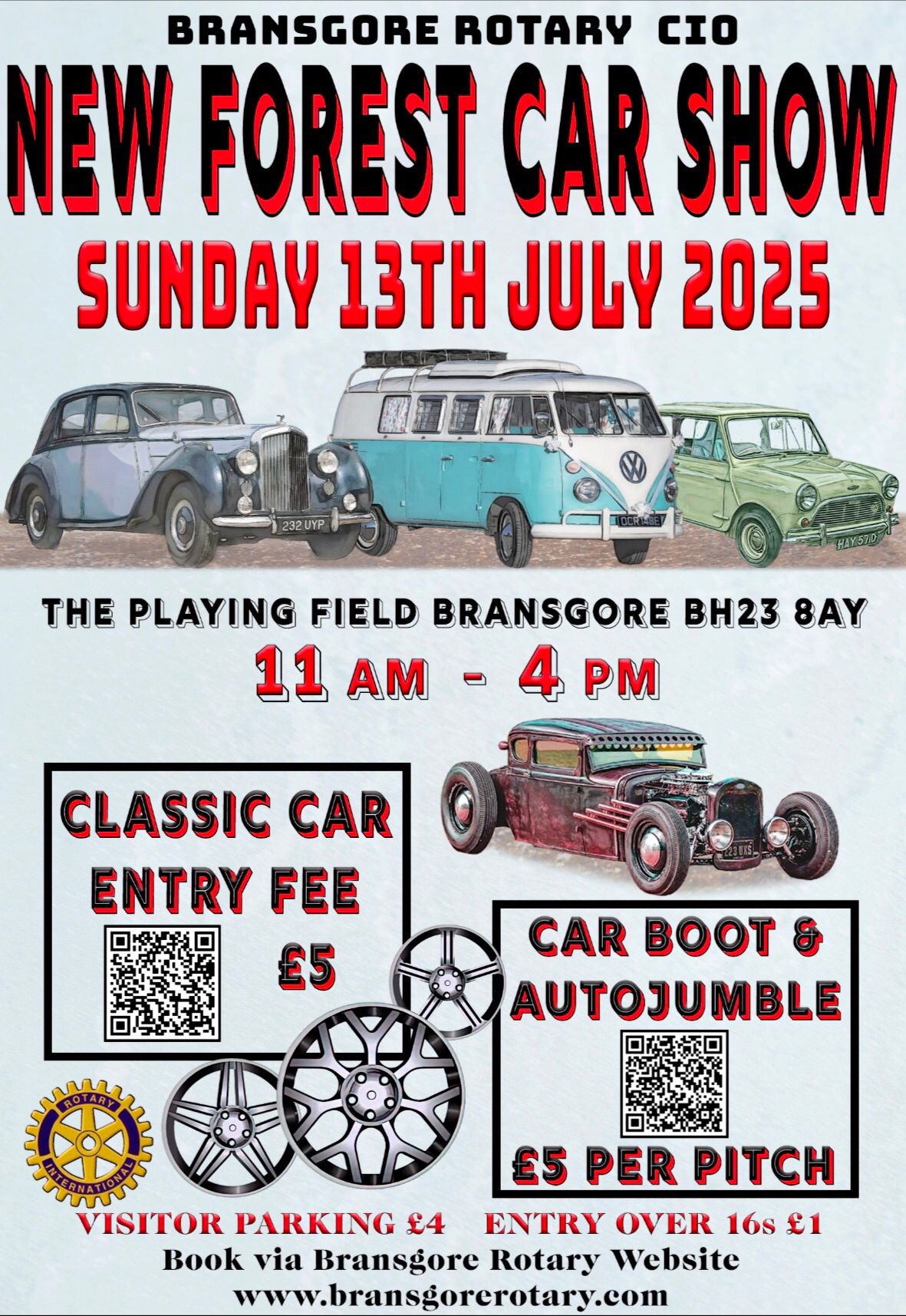 Bransgore Rotary New Forest Car Show