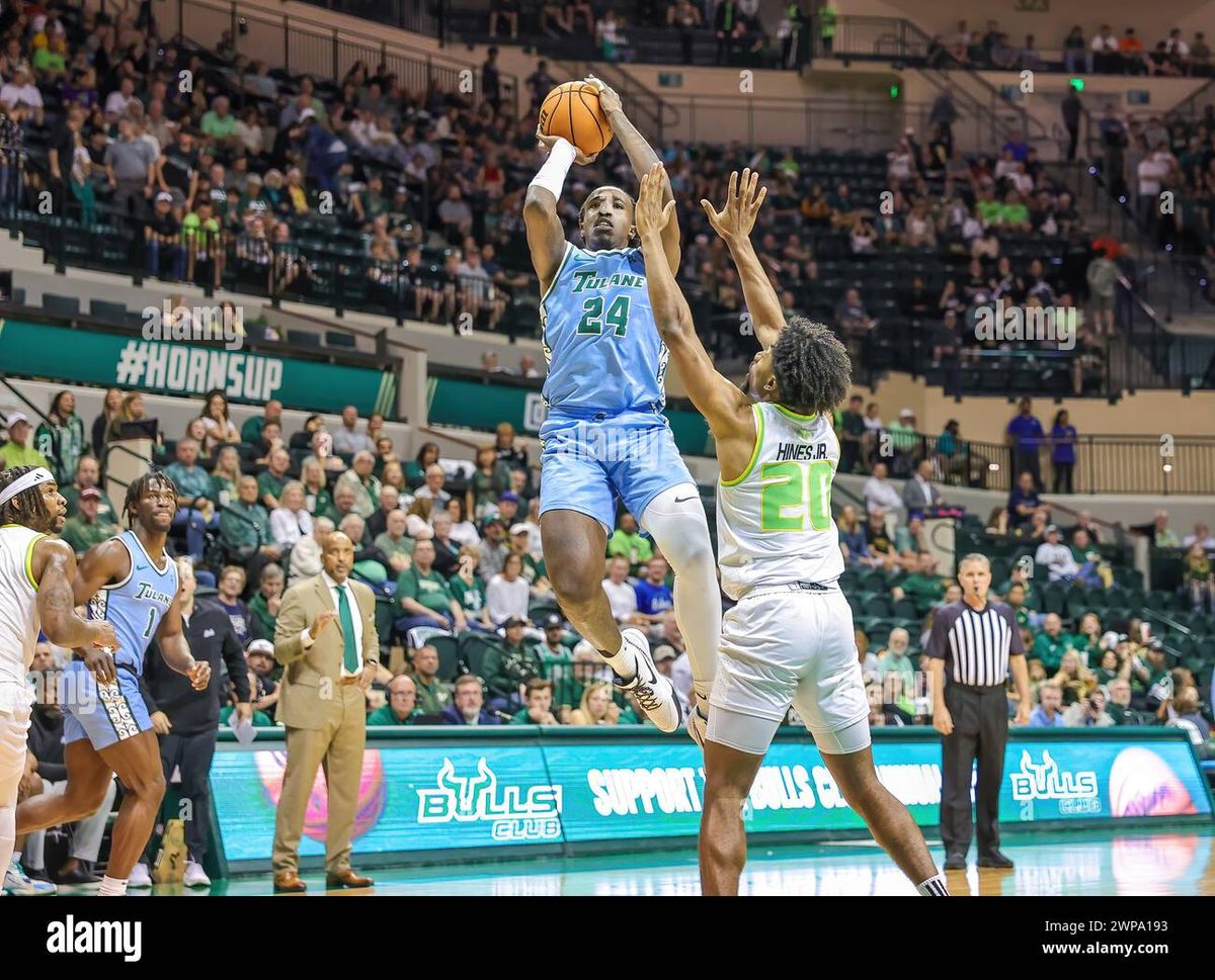 South Florida Bulls at Tulane Green Wave Mens Basketball