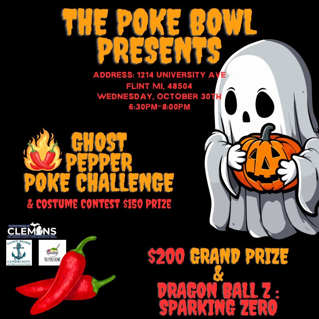 The Poke Bowl Ghost Pepper Challenge\ud83c\udf83\ud83c\udf36\ufe0f\ud83d\udc7b