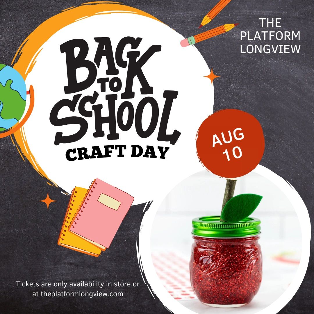 Back to School Craft Day