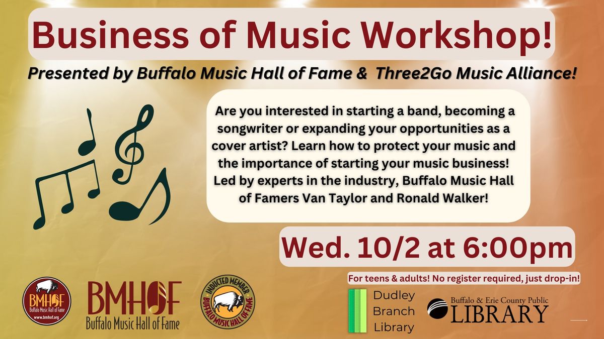 Business of Music Workshop! 