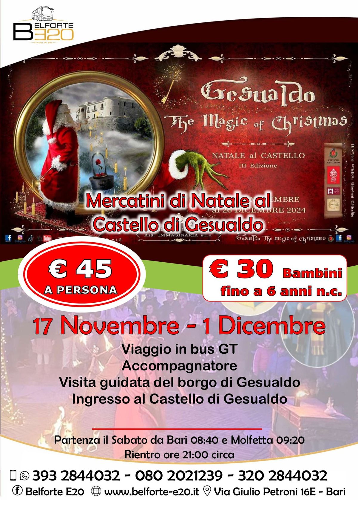 Mercatini di Natale al Castello di Gesualdo 1 Dicembre 2024 By BE20