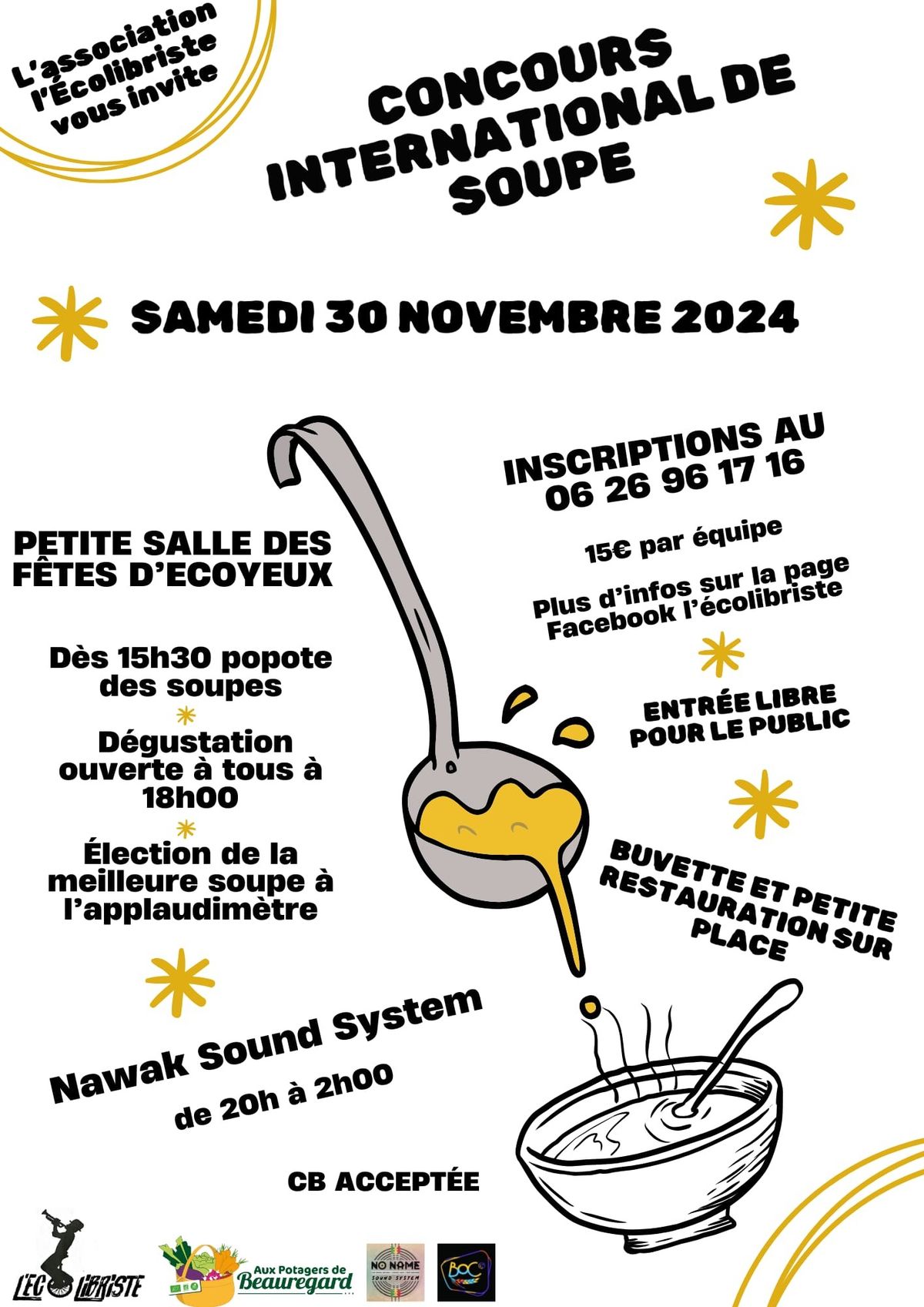 Grand concours international de soupe d'Ecoyeux.