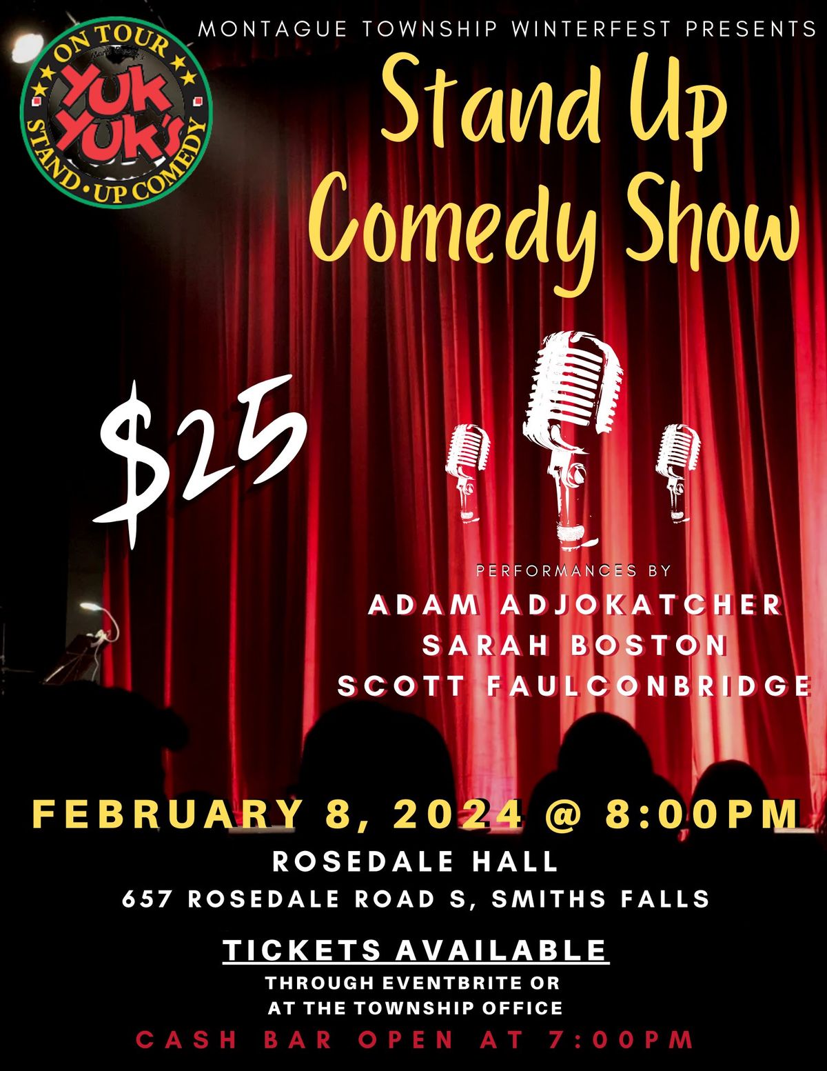 Yuk Yuk's Stand Up Comedy Show - Presented by Montague Township WinterFest