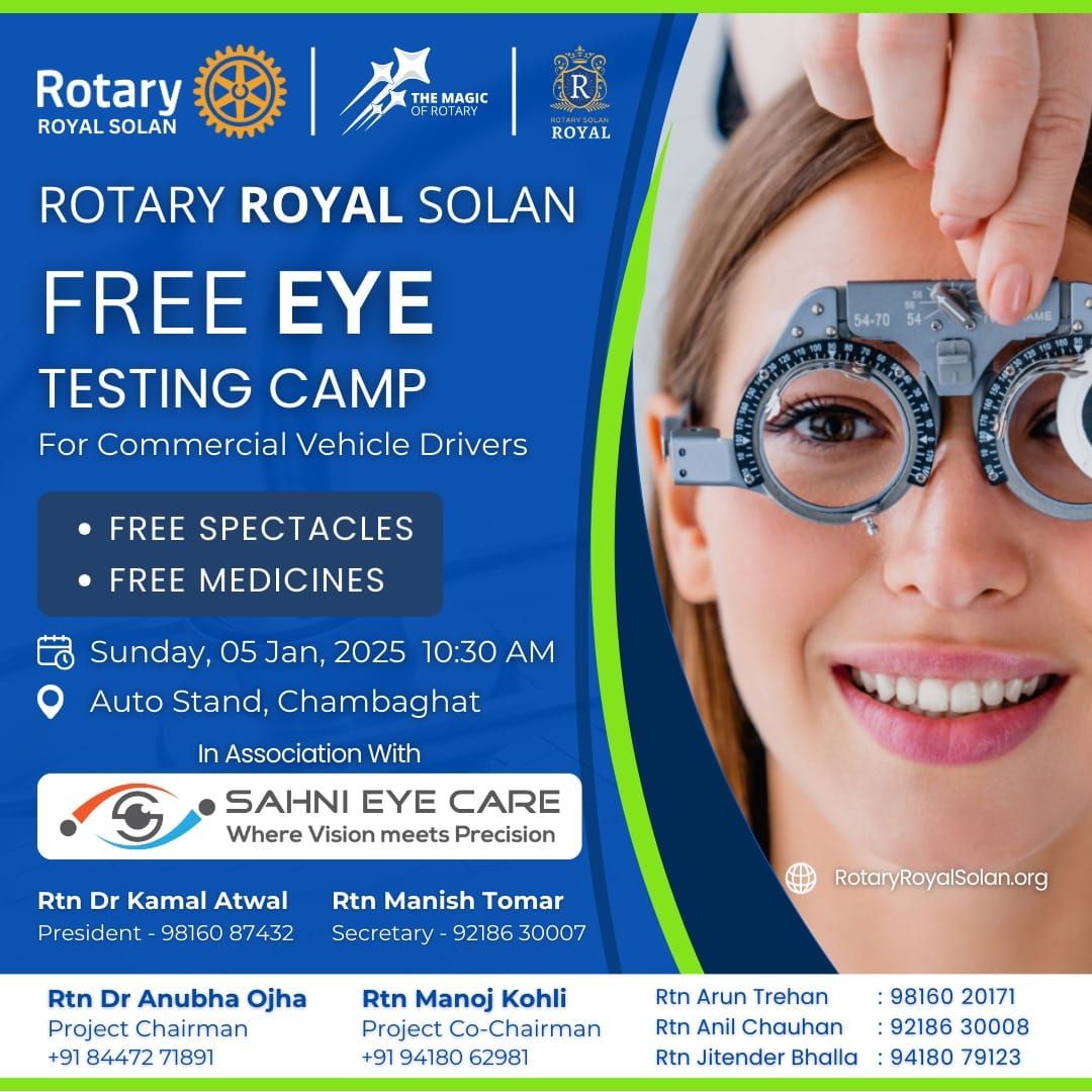 Rotary Royal Solan's Eye Care Project