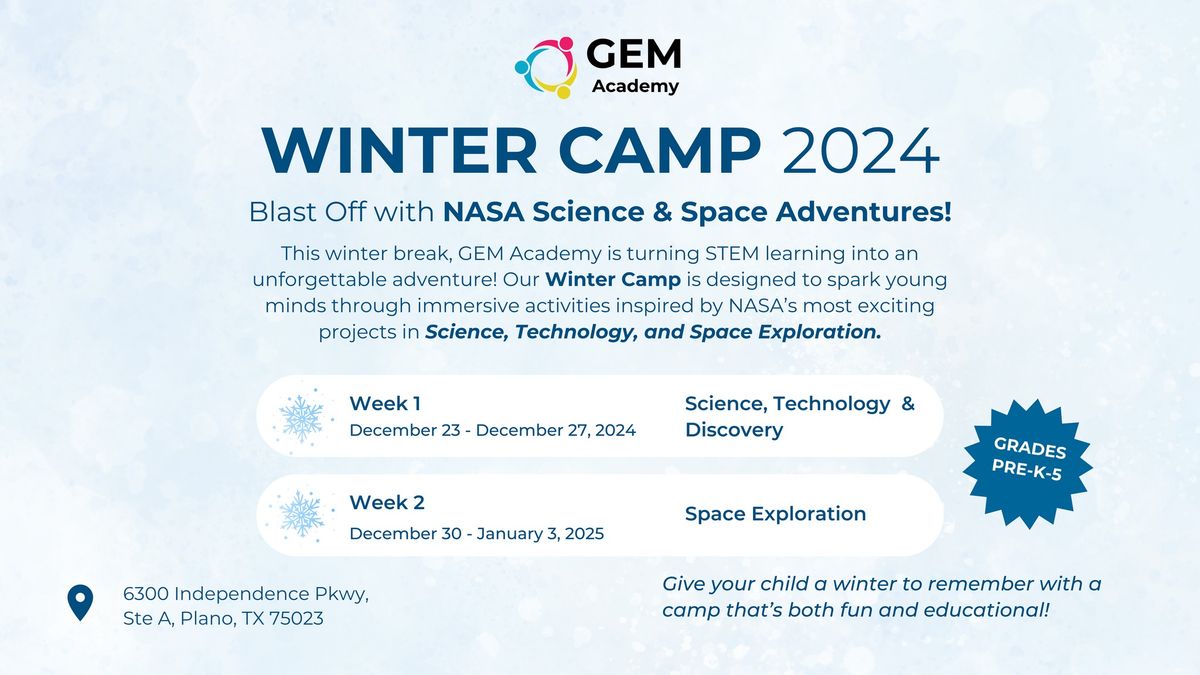 Winter Break Camp 2024