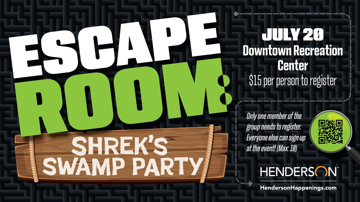 Escape Room Series: Shrek\u2019s Swamp Party