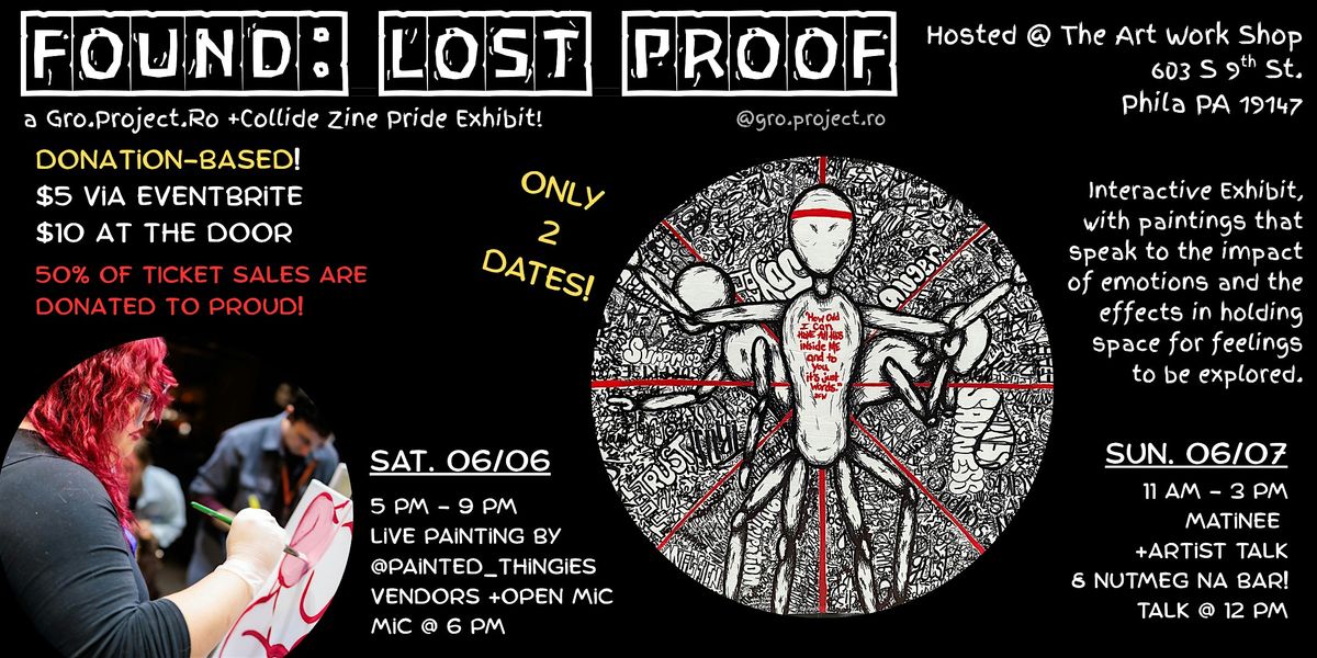 FOUND: Lost Proof - A Collaborative Art Fundraiser Pop-Up