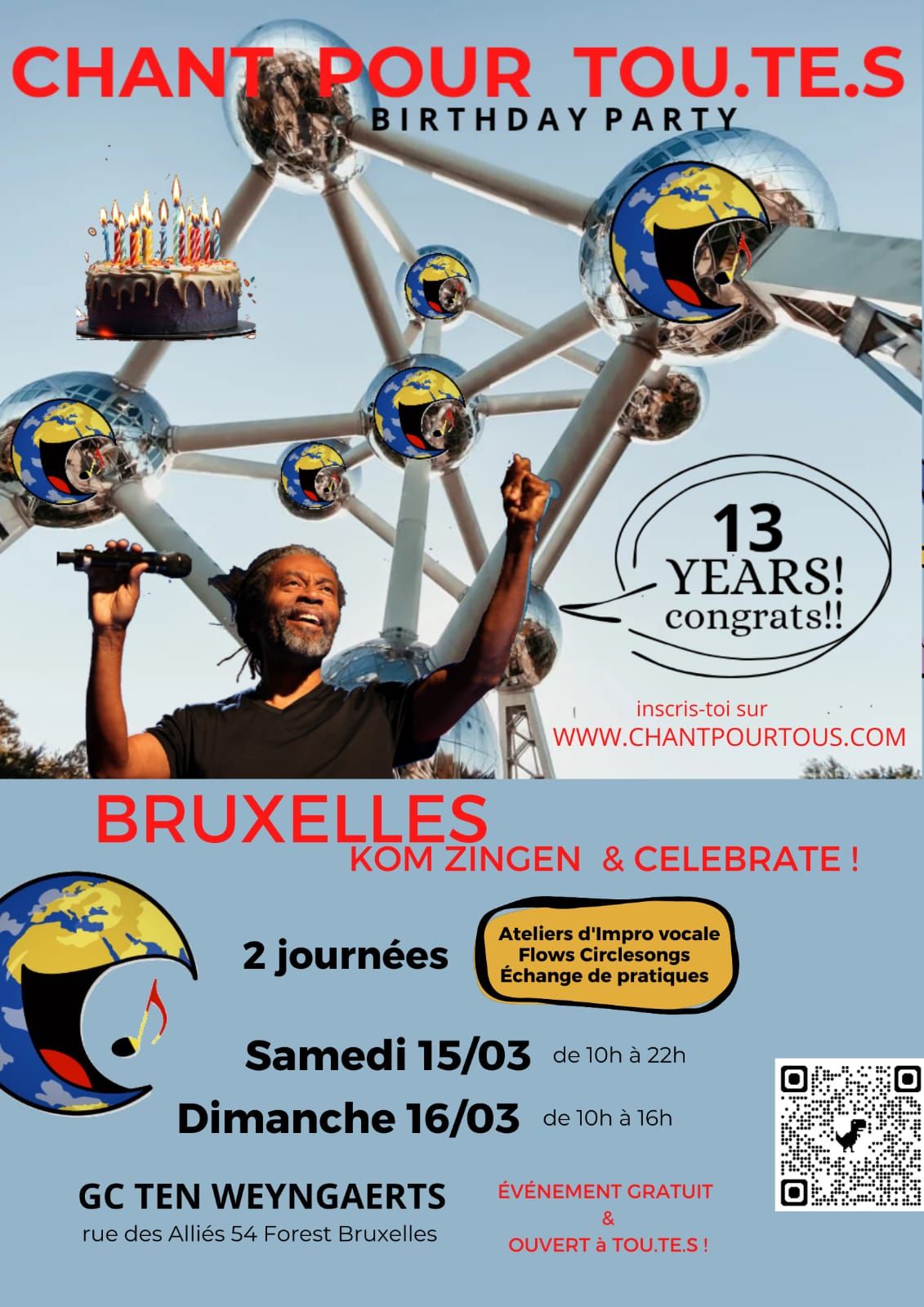 Week-end anniversaire 13 ans CpT \u00e0 Bruxelles