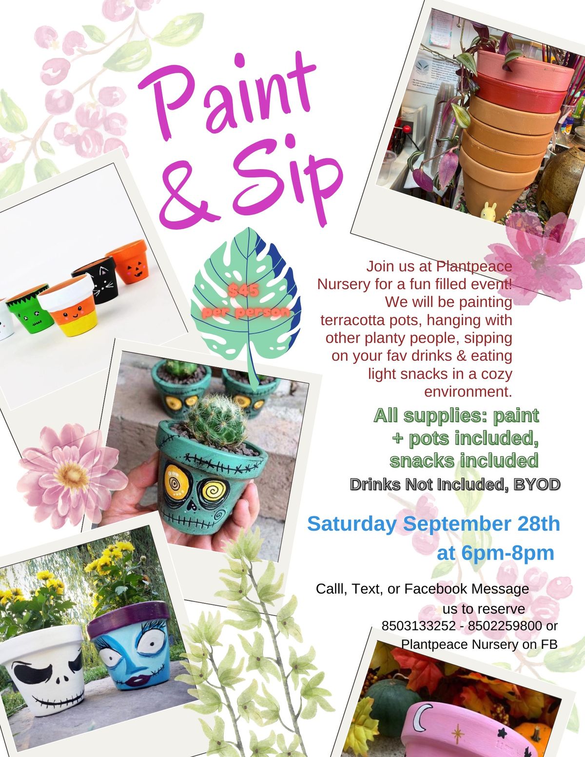 Paint & Sip Hosted By Plantpeace Nursery