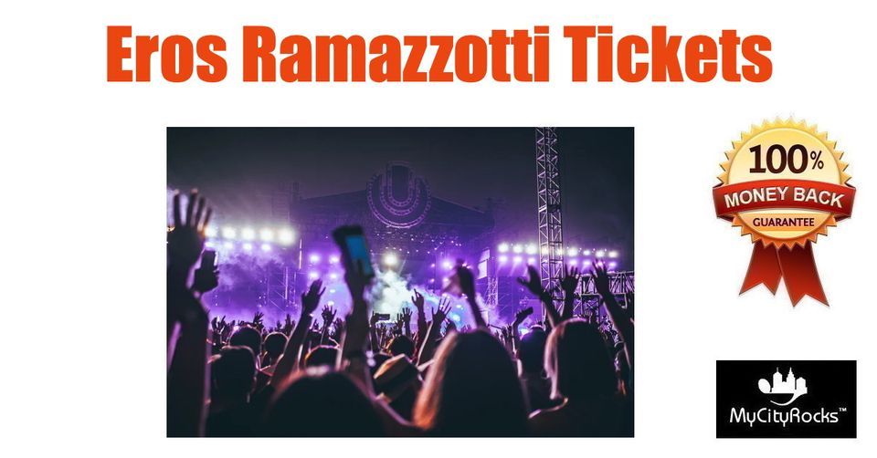 Eros Ramazzotti Tickets Miami FL FTX Arena