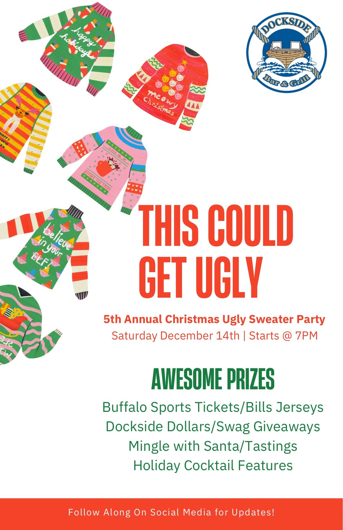 \ud83c\udf84 5th Annual Ugly Sweater Christmas Party \ud83c\udf84