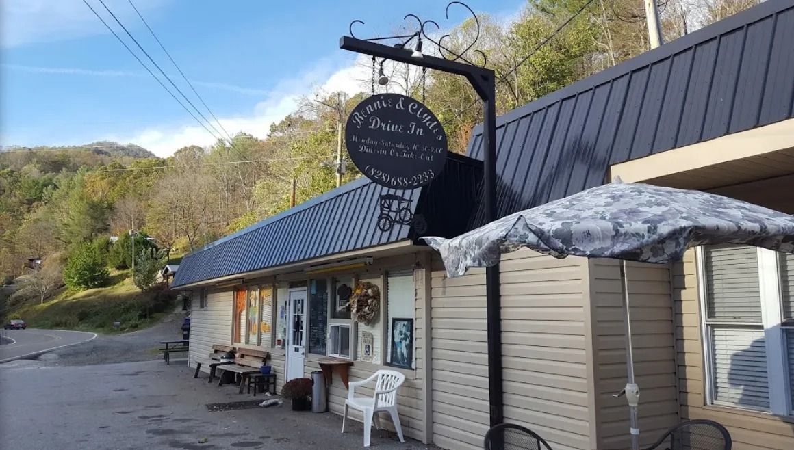 Herbie's Really Long Lunch Ride to Bonnie and Clyde's Drive In Bakersville NC