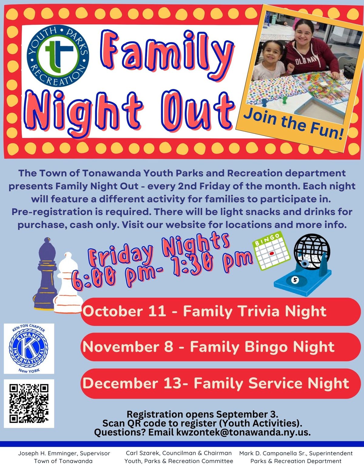 Family Night Out - Family Trivia Night