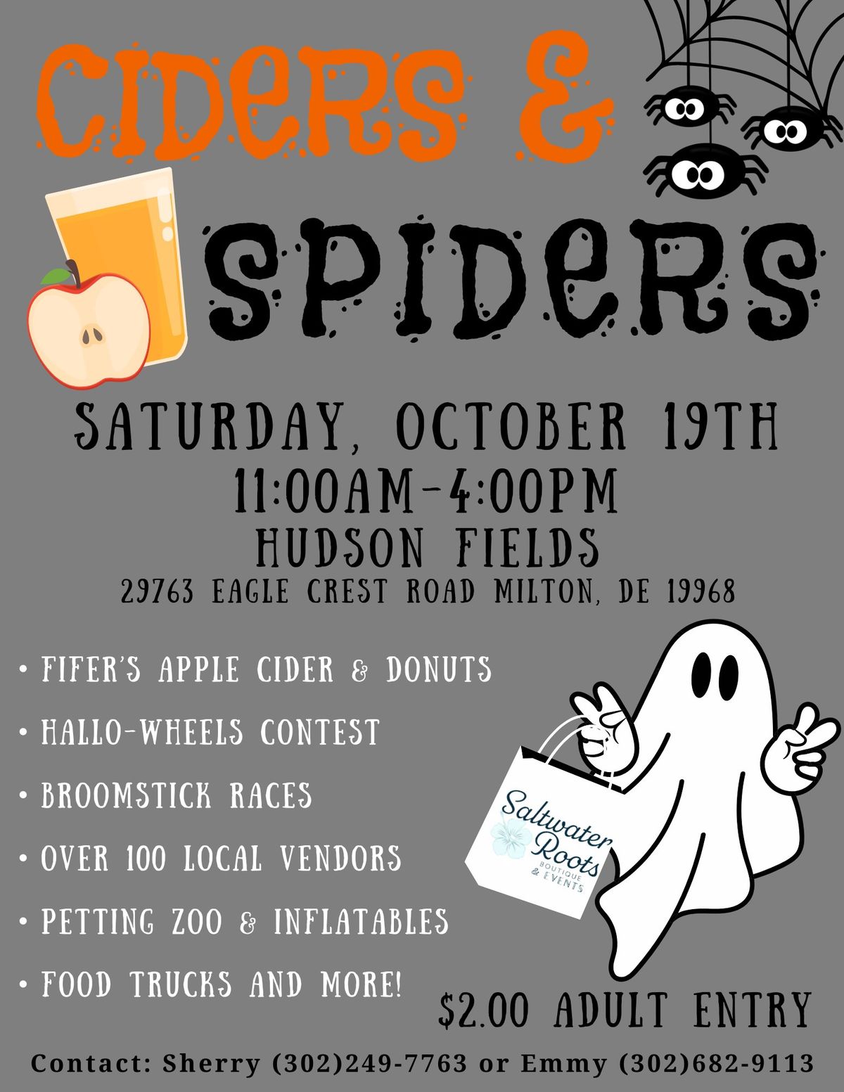 Ciders & Spiders Fall Family Event