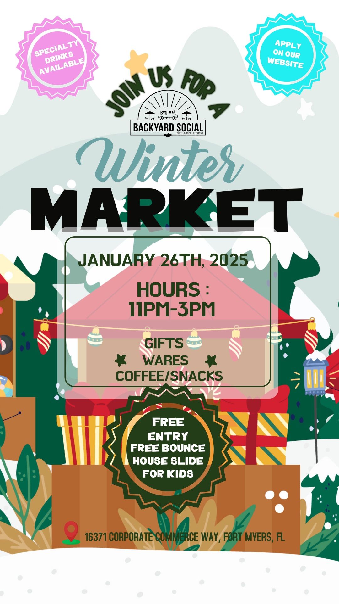 Backyard Social Winter Market \u2744\ufe0f