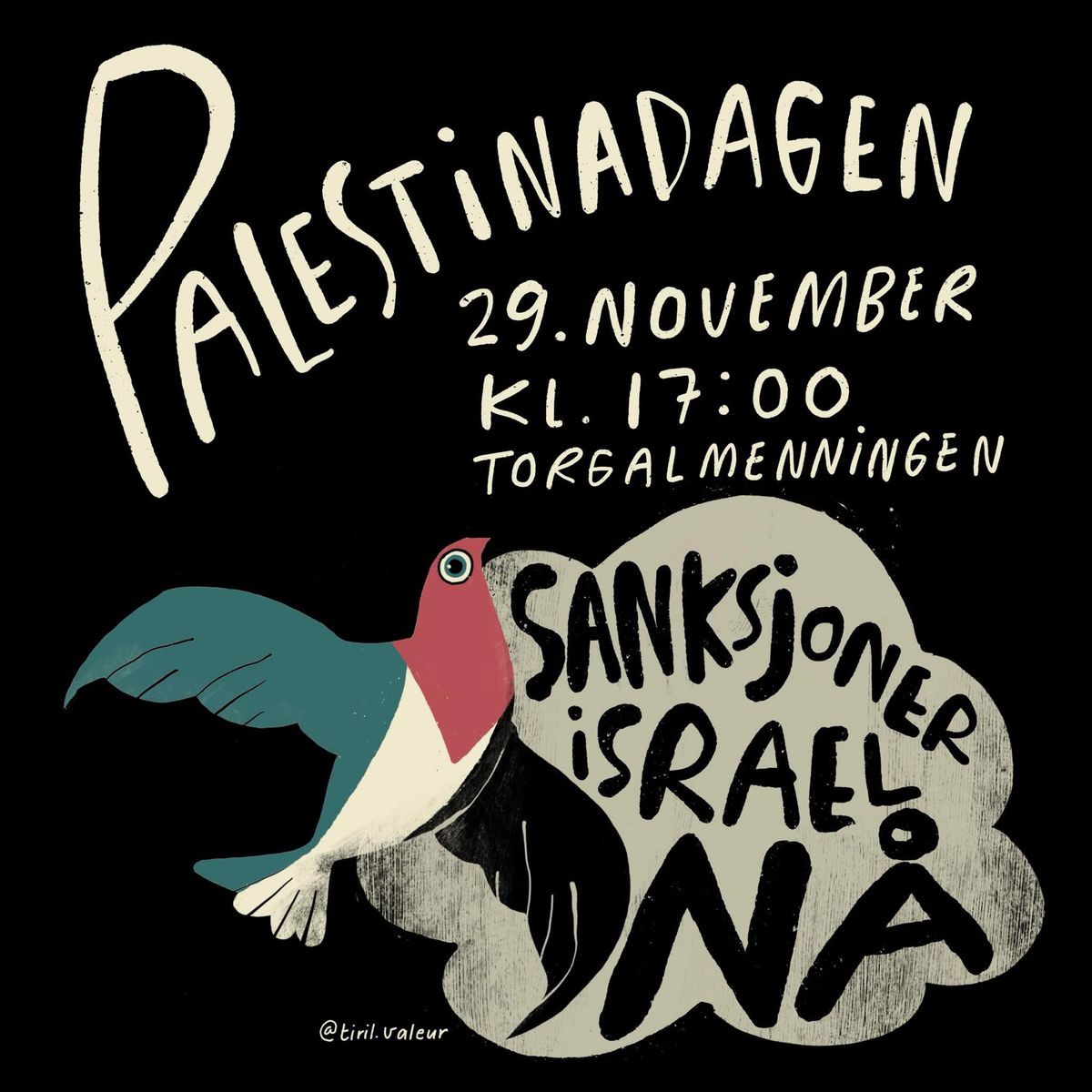 Palestinadagen - Sanksjoner Israel N\u00c5! 